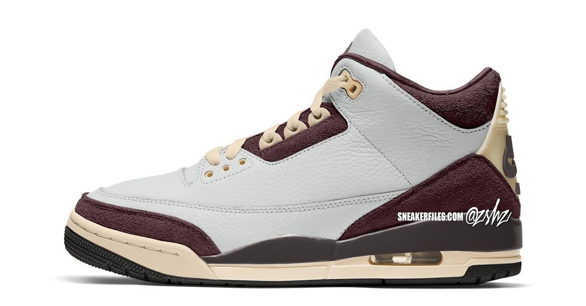 A Ma Maniere x Air Jordan 3 „Burgundy Crush“ für Herbst 2024 geplant